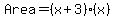 Area=%28x%2B3%29%28x%29