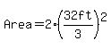 Area=2%2832ft%2F3%29%5E2