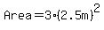 Area=3%282.5m%29%5E2