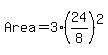Area=3%2824%2F8%29%5E2
