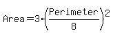 Area=3%28Perimeter%2F8%29%5E2