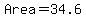 Area=34.6