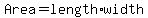 Area=length%2Awidth