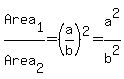 Area%5B1%5D%2FArea%5B2%5D=%28a%2Fb%29%5E2=a%5E2%2Fb%5E2