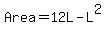 Area+=+12L+-+L%5E2
