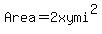 Area+=+2xy+mi%5E2