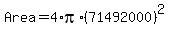 Area+=+4%2Api%2A%2871492000%29%5E2