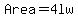 Area+=+4lw+
