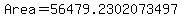 Area+=+56479.2302073497