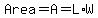 Area+=+A+=+L%2AW