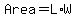 Area+=+L%2AW