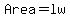 Area+=+lw