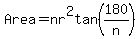 Area+=+nr%5E2tan%28180%2Fn%29