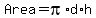 Area+=+pi%2Ad%2Ah