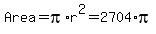 Area+=+pi%2Ar%5E2+=+2704%2Api