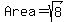 Area+=+sqrt%288%29
