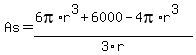 As=%286pi%2Ar%5E3%2B6000-4pi%2Ar%5E3%29%2F3r%29