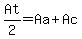 At%2F2+=+Aa+%2B+Ac