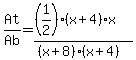 At%2FAb=%28%281%2F2%29%28x%2B4%29x%29%2F%28%28x%2B8%29%28x%2B4%29%29