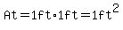 At=1ft%2A1ft=1ft%5E2