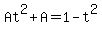 At%5E2%2BA=1-t%5E2