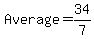 Average+=+34%2F7
