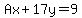 Ax%2B17y+=+9