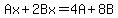 Ax%2B2Bx=4A%2B8B