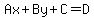 Ax%2BBy%2BC=D