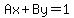 Ax%2BBy=1