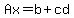 Ax=b%2Bcd