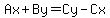Ax+%2B+By+=+Cy-Cx