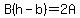 B%28+h-b%29=+2A