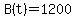 B%28t%29=1200
