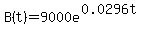 B%28t%29=9000e%5E%280.0296t%29