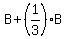 B%2B%281%2F3%29B