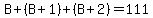 B%2B%28B%2B1%29%2B%28B%2B2%29=111