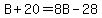 B%2B20=8B-28