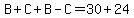 B%2BC%2BB-C=30%2B24