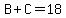 B%2BC=18