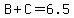 B%2BC=6.5