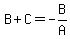B%2BC+=+-B%2FA