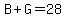 B%2BG=28