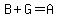 B%2BG=A