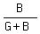 B%2F%28G%2BB%29