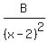 B%2F%28x-2%29%5E2