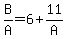 B%2FA=6%2B11%2FA