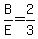 B%2FE=2%2F3