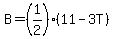 B=%281%2F2%29%2811-3T%29