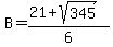 B=%2821%2Bsqrt%28345%29%29%2F6